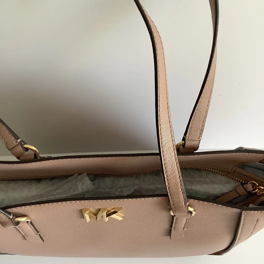 Michael Kors Sylvia Fawn‎ Leather Tote Bag NWT